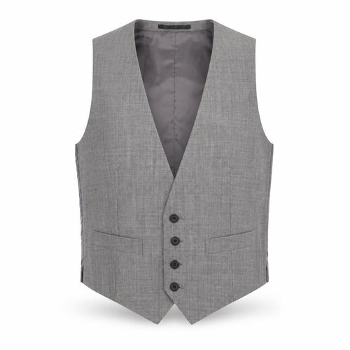 Topman Men's Grey Waistcoat Size 36 Slim Fit Wool Blend Formal