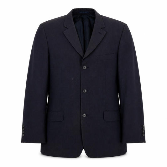 Moss Mens Blue Wool Suit Jacket 40 Chest Regular Fit Business Blazer