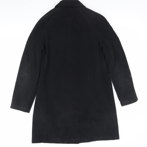 Next Womens Black Polyester Coat UK 8 Workwear Overcoat