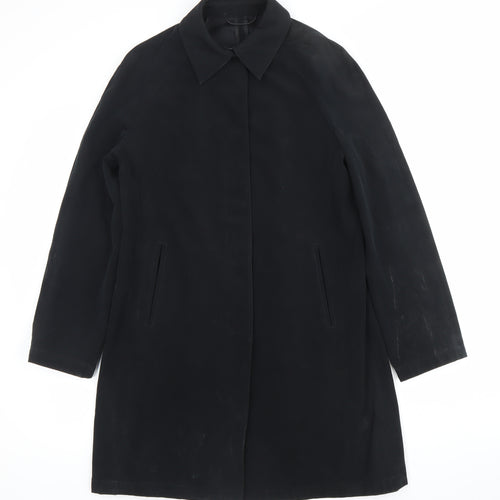 Next Womens Black Polyester Coat UK 8 Workwear Overcoat