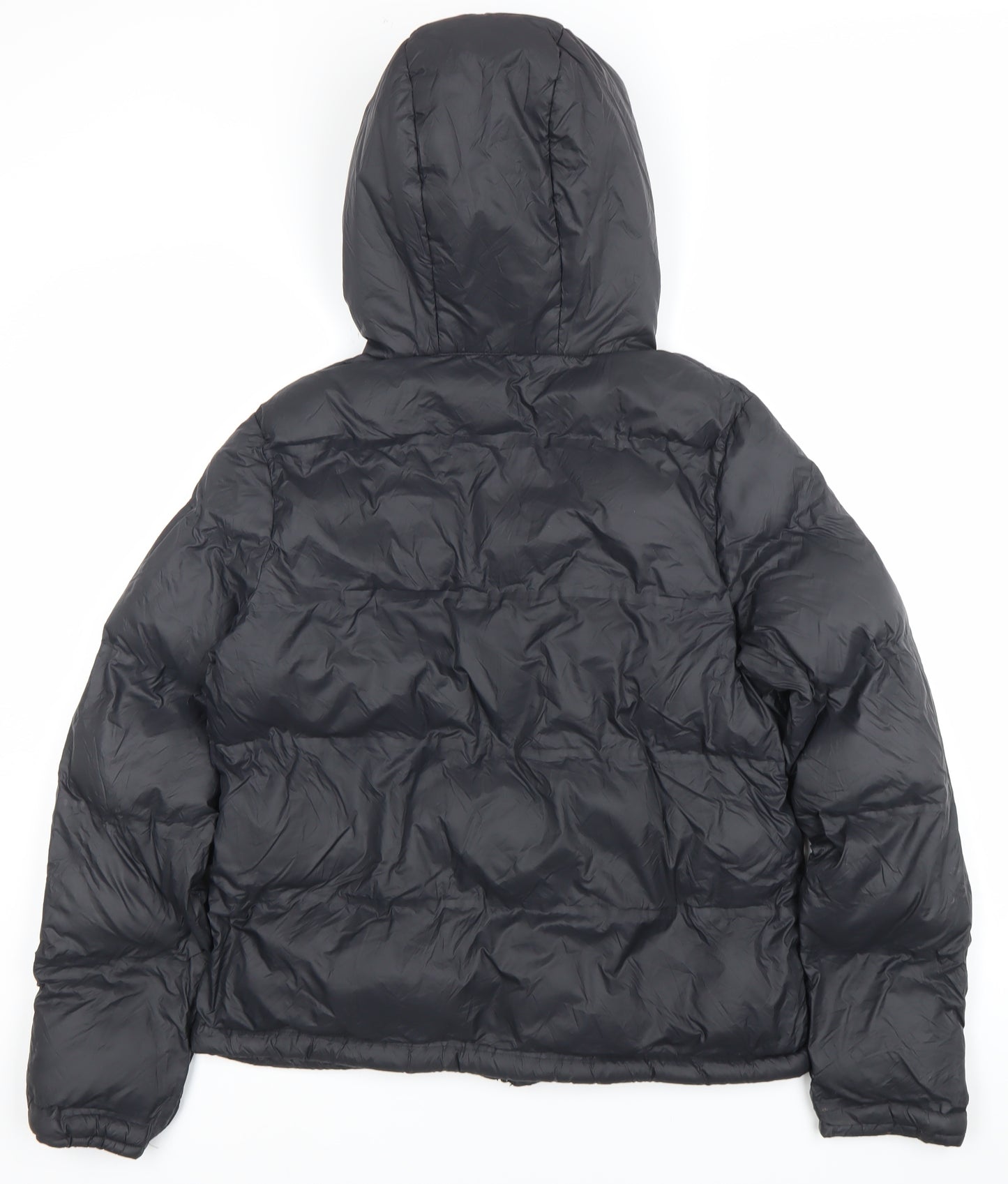 Pink Soda Women’s Black UK 8 Puffer Jacket Hooded Lightweight