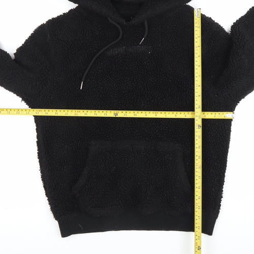 Night Addict Womens Black Hoodie M Pullover Hooded Polyester Warm
