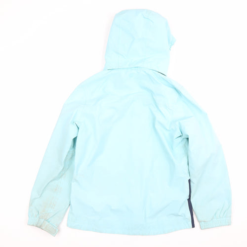 Mountain Warehouse Boys Blue Waterproof Hooded Rain Coat Jacket 11-12 Years