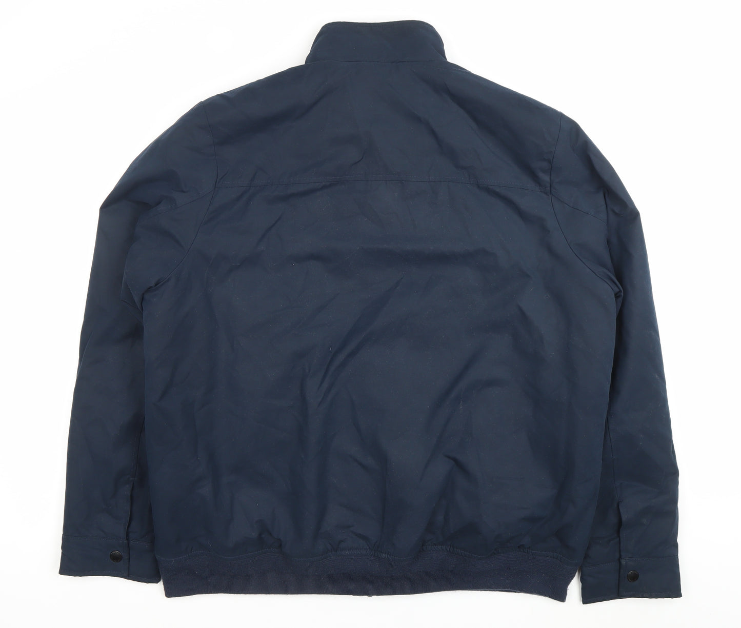 Lincoln Men’s Blue XL Jacket Regular Fit Mid-Length Cotton Blend