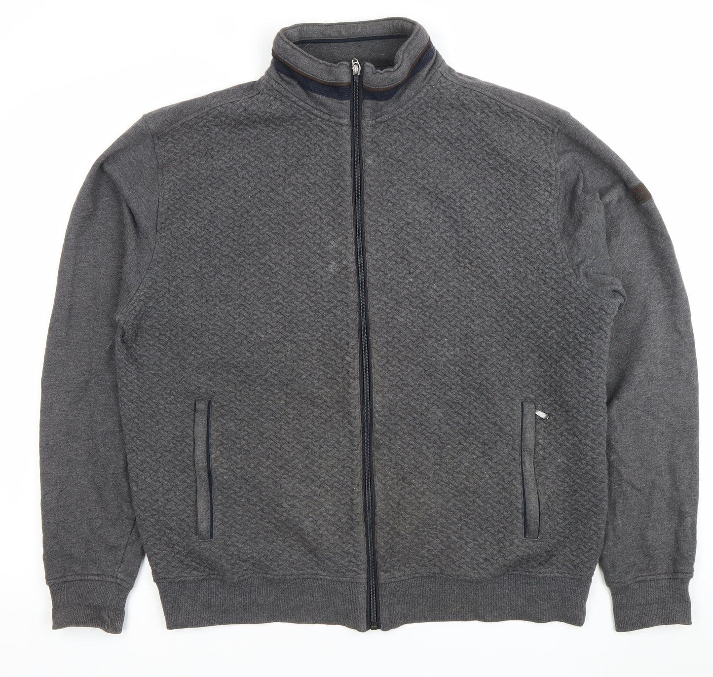 Baileys Men’s Grey XL Full Zip Sweatshirt Jacket with Pockets
