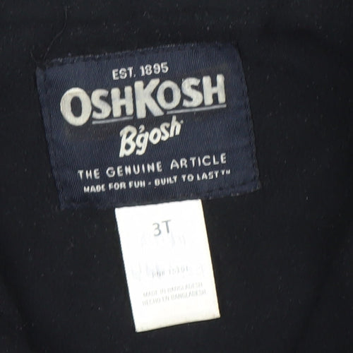 OshKosh B'gosh Boys Black Space Print Puffer Winter Jacket 3 Years