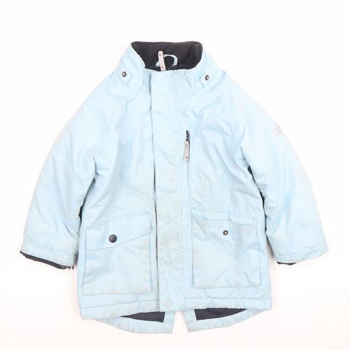 Muddy Puddles Boys Blue 3-4Y Waterproof Parka Winter Coat