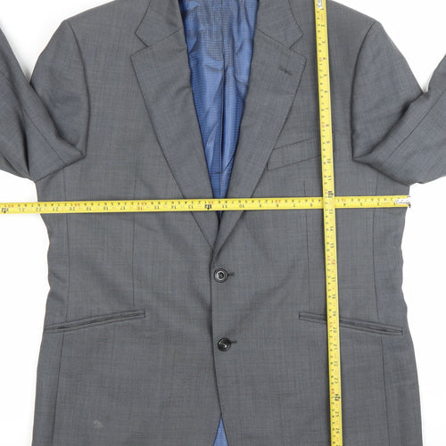 Marks and Spencer Women’s Grey Wool Suit Jacket Size 42 Regular Fit