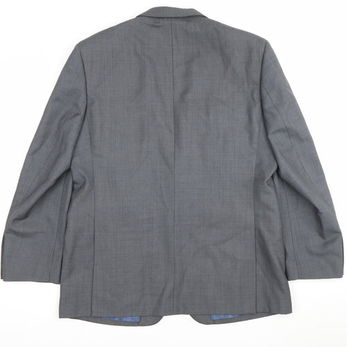 Marks and Spencer Women’s Grey Wool Suit Jacket Size 42 Regular Fit