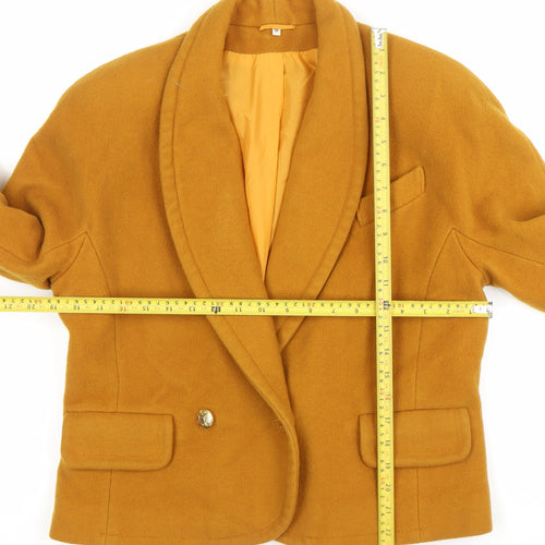NOTO Womens Brown Wool Blend Blazer Jacket Size 16 Classic Workwear