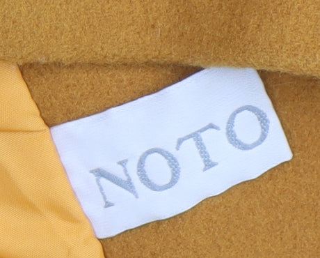 NOTO Womens Brown Wool Blend Blazer Jacket Size 16 Classic Workwear