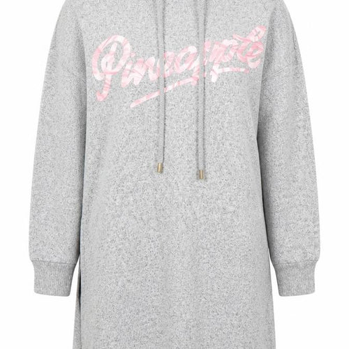 Pineapple Women Grey XS Hoodie T-Shirt Dress Casual Lounge