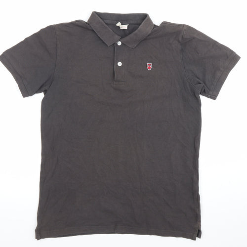Knowledge Cotton Apparel Men’s Grey Polo Shirt Size S Organic Cotton