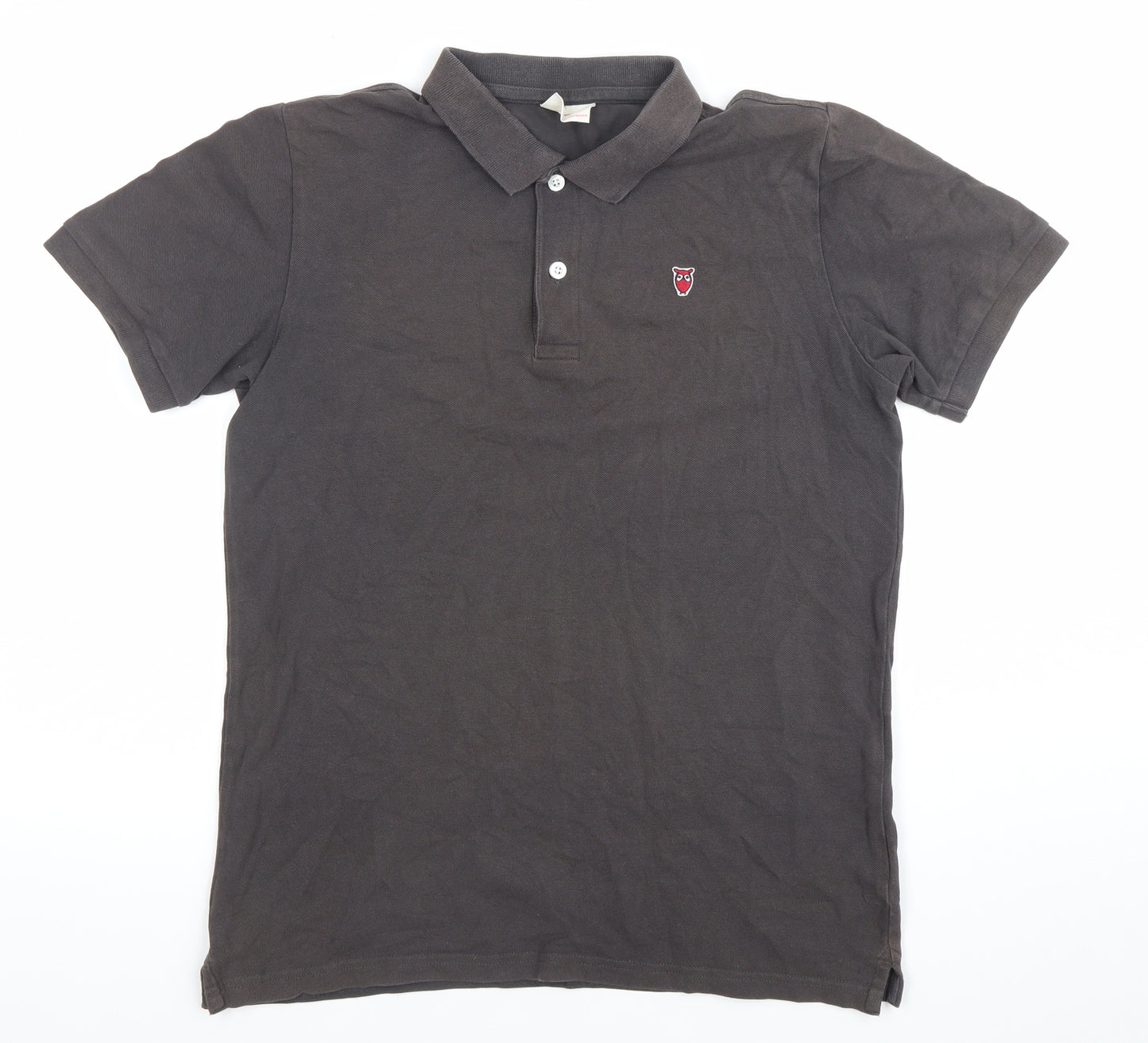 Knowledge Cotton Apparel Men’s Grey Polo Shirt Size S Organic Cotton