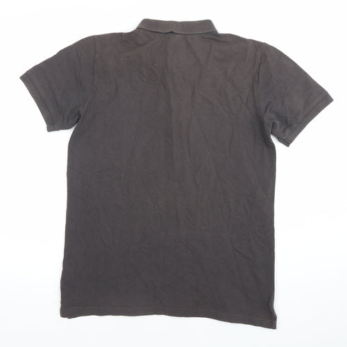 Knowledge Cotton Apparel Men’s Grey Polo Shirt Size S Organic Cotton