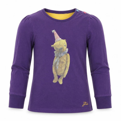 Joules Girls Purple Long Sleeve Bear Graphic T-Shirt 11-12 Years
