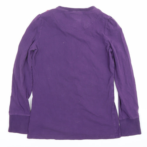 Joules Girls Purple Long Sleeve Bear Graphic T-Shirt 11-12 Years
