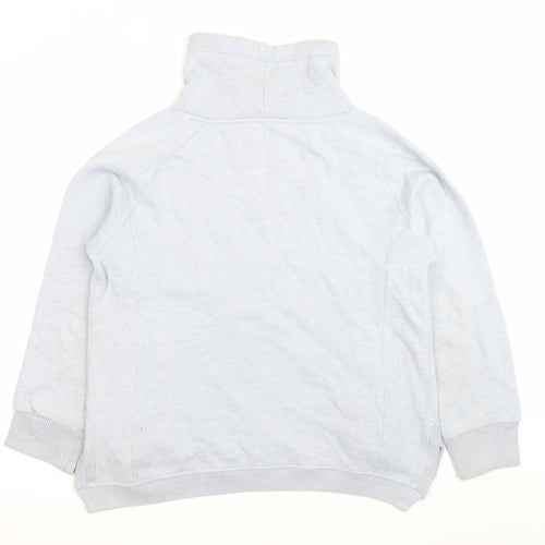 Bella di Notte Womens Grey Size 12 Pullover Sweatshirt with Drawstring High Neck