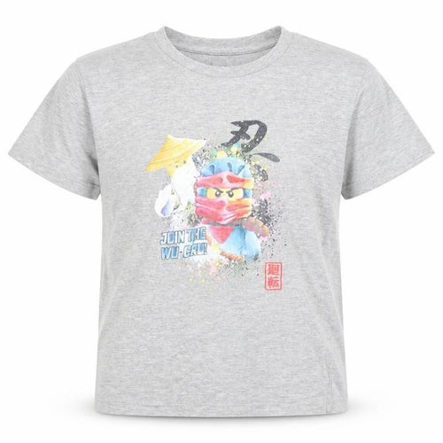 LEGO Ninjago Grey T-Shirt Unisex Kids Age 8 Years Graphic Print Crew Neck