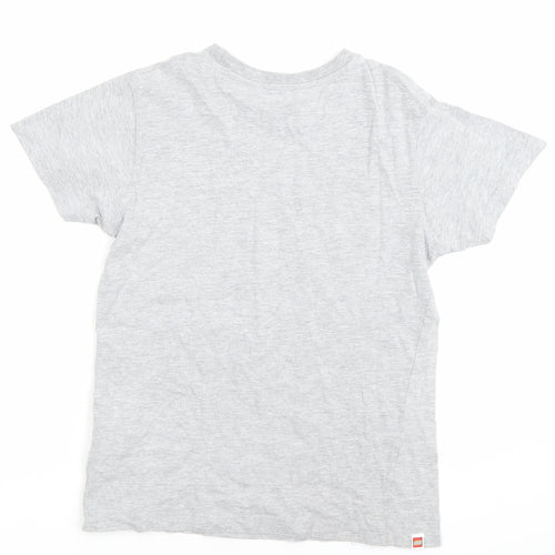 LEGO Ninjago Grey T-Shirt Unisex Kids Age 8 Years Graphic Print Crew Neck