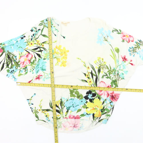 Phase Eight Womens Multicoloured Floral Cotton Tunic Blouse XS