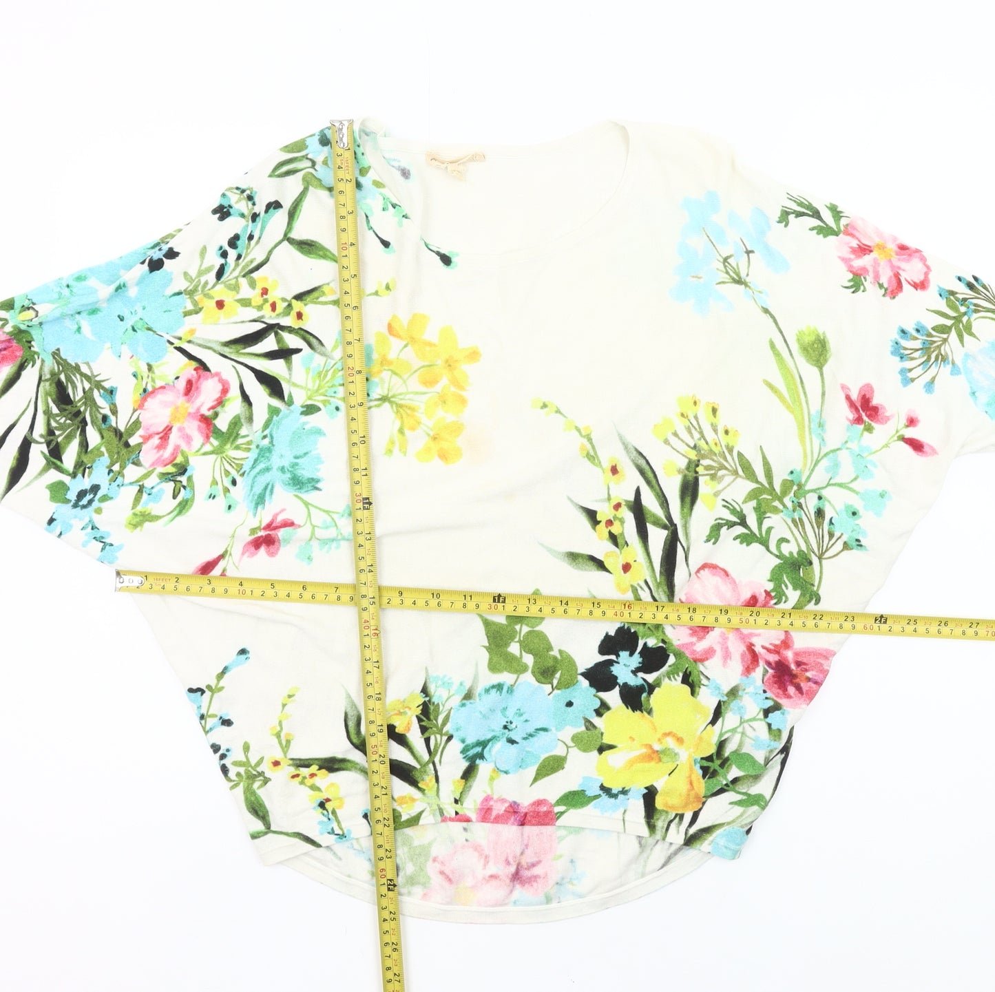Phase Eight Womens Multicoloured Floral Cotton Tunic Blouse XS