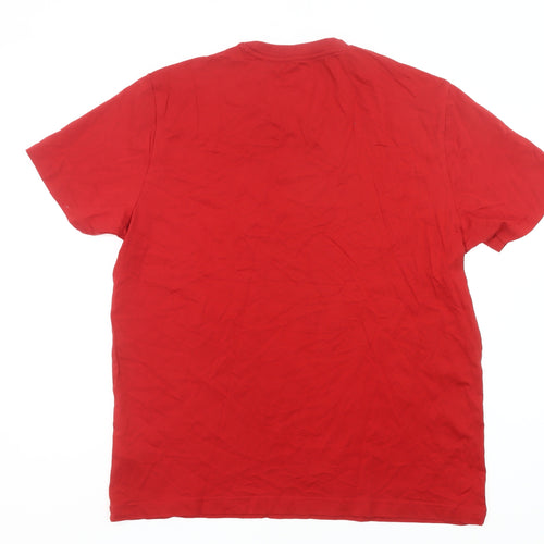 Original Penguin Men's Red XL Crew Neck Graphic Cotton T-Shirt