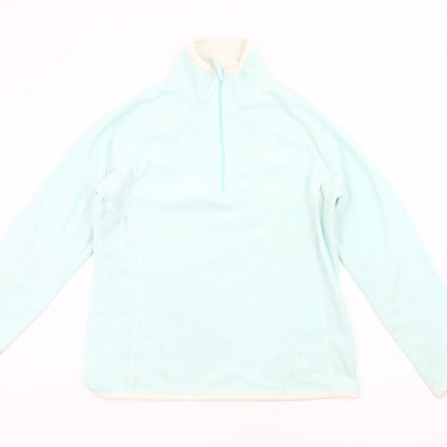 Mountain Warehouse Women’s Blue Fleece Sweatshirt UK 14 1/2 Zip