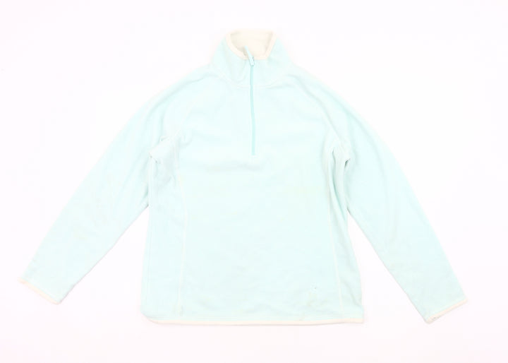 Mountain Warehouse Women’s Blue Fleece Sweatshirt UK 14 1/2 Zip