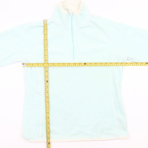 Mountain Warehouse Women’s Blue Fleece Sweatshirt UK 14 1/2 Zip