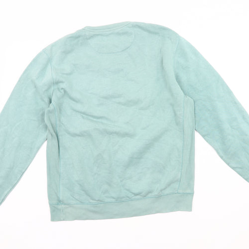 Original Penguin Men’s Green Pullover Sweatshirt Size S Logo Crew Neck