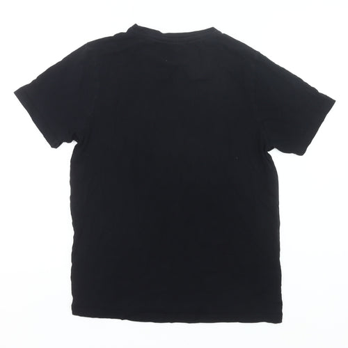 Kappa Women’s Black Small Logo T-Shirt Casual Short Sleeve