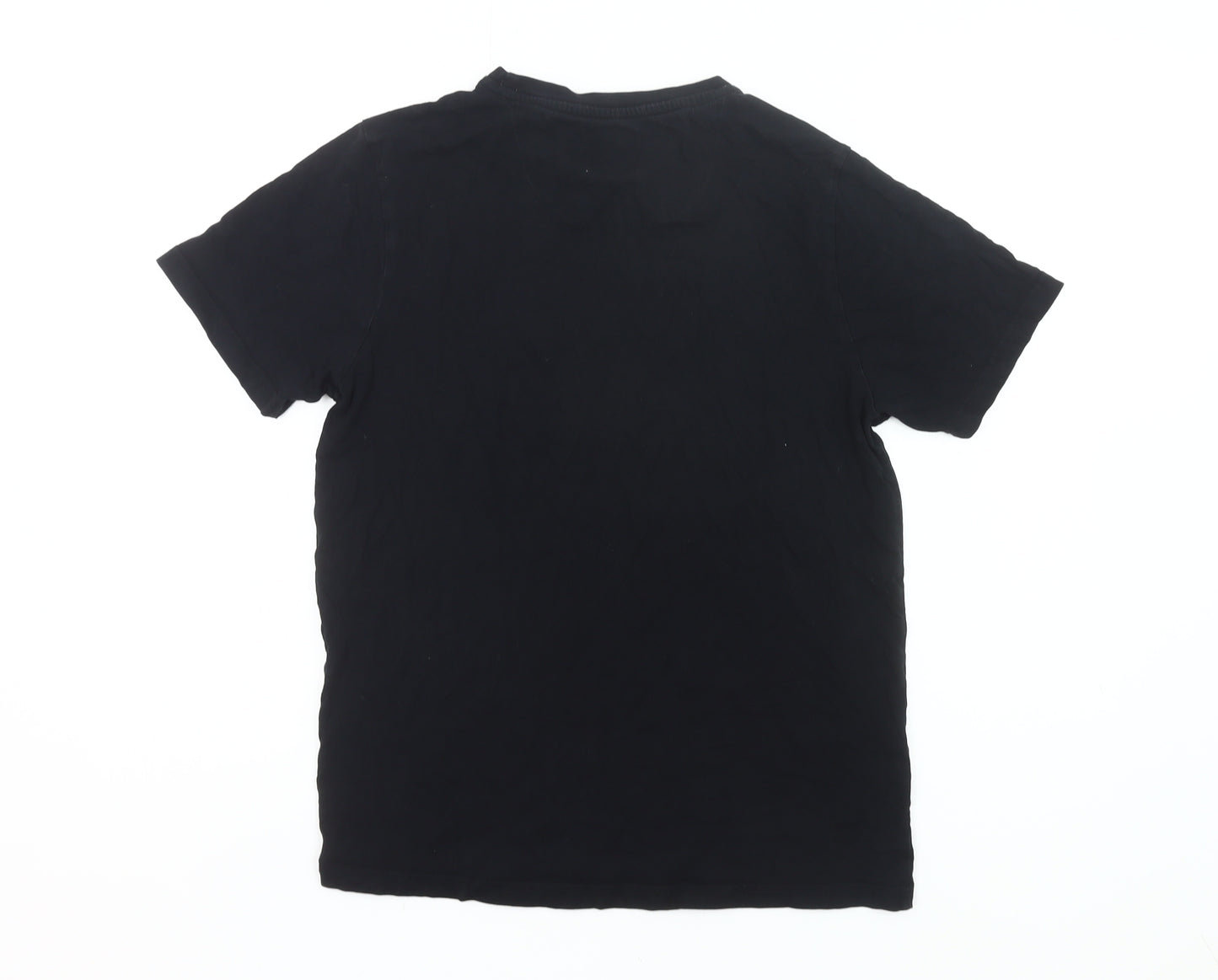 Kappa Women’s Black Small Logo T-Shirt Casual Short Sleeve