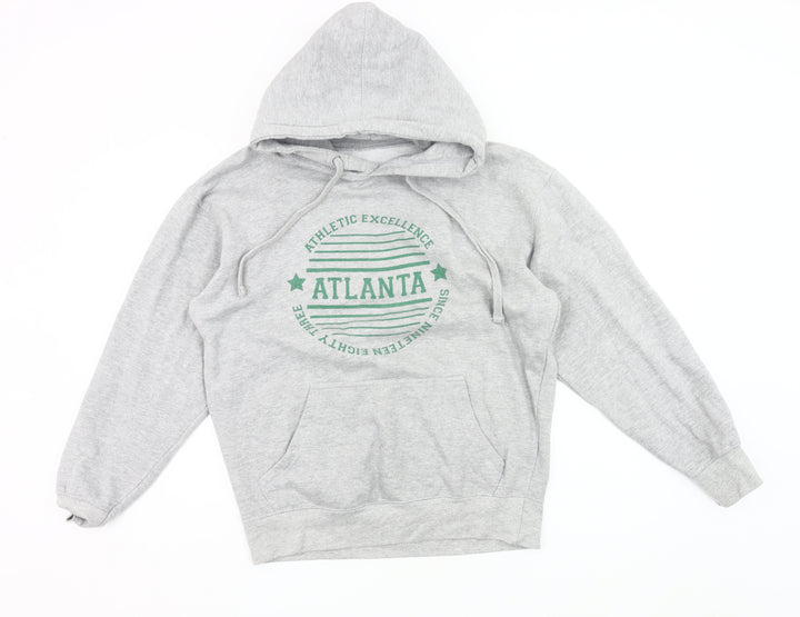 Daisy Street Women’s Grey Pullover Hoodie UK 10 Regular Fit Cotton