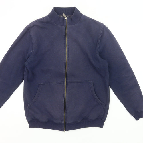 Cotton Traders Men's Navy Full Zip Sweatshirt Jacket Size S
