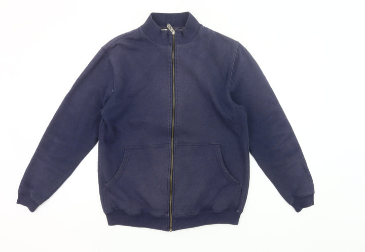 Cotton Traders Men's Navy Full Zip Sweatshirt Jacket Size S