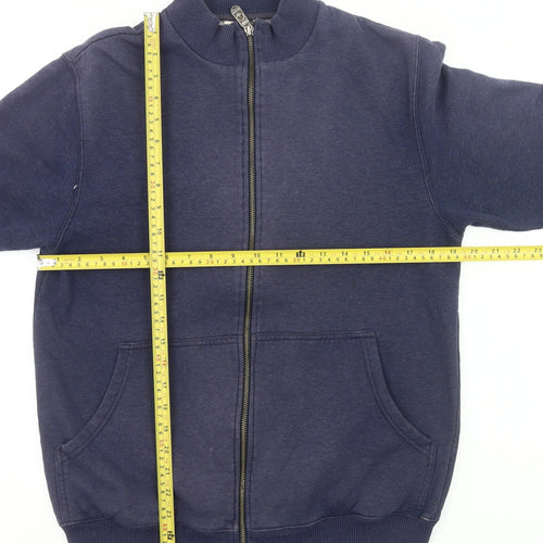 Cotton Traders Men's Navy Full Zip Sweatshirt Jacket Size S