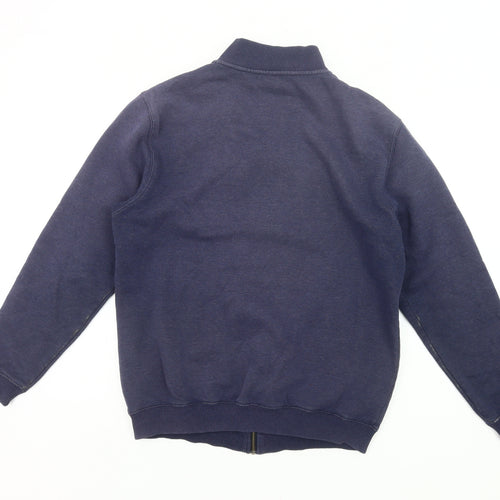 Cotton Traders Men's Navy Full Zip Sweatshirt Jacket Size S