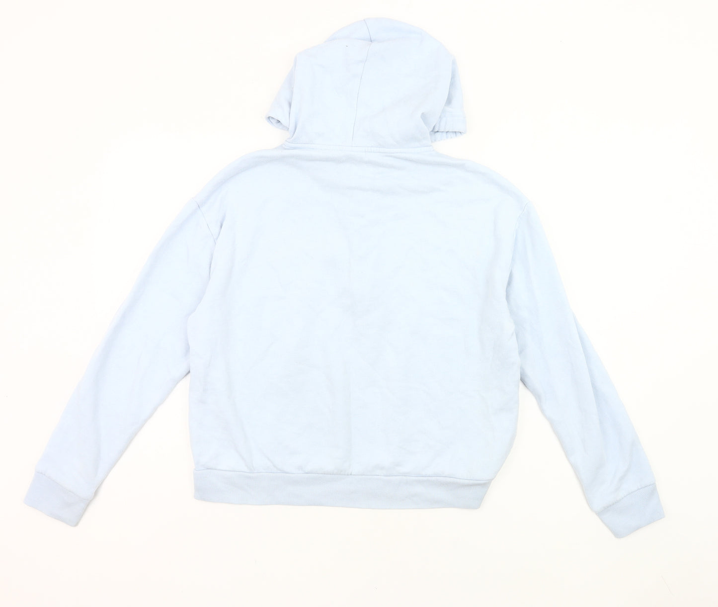 Victoria's Secret PINK Women's Blue Hoodie Small Cotton Blend Logo