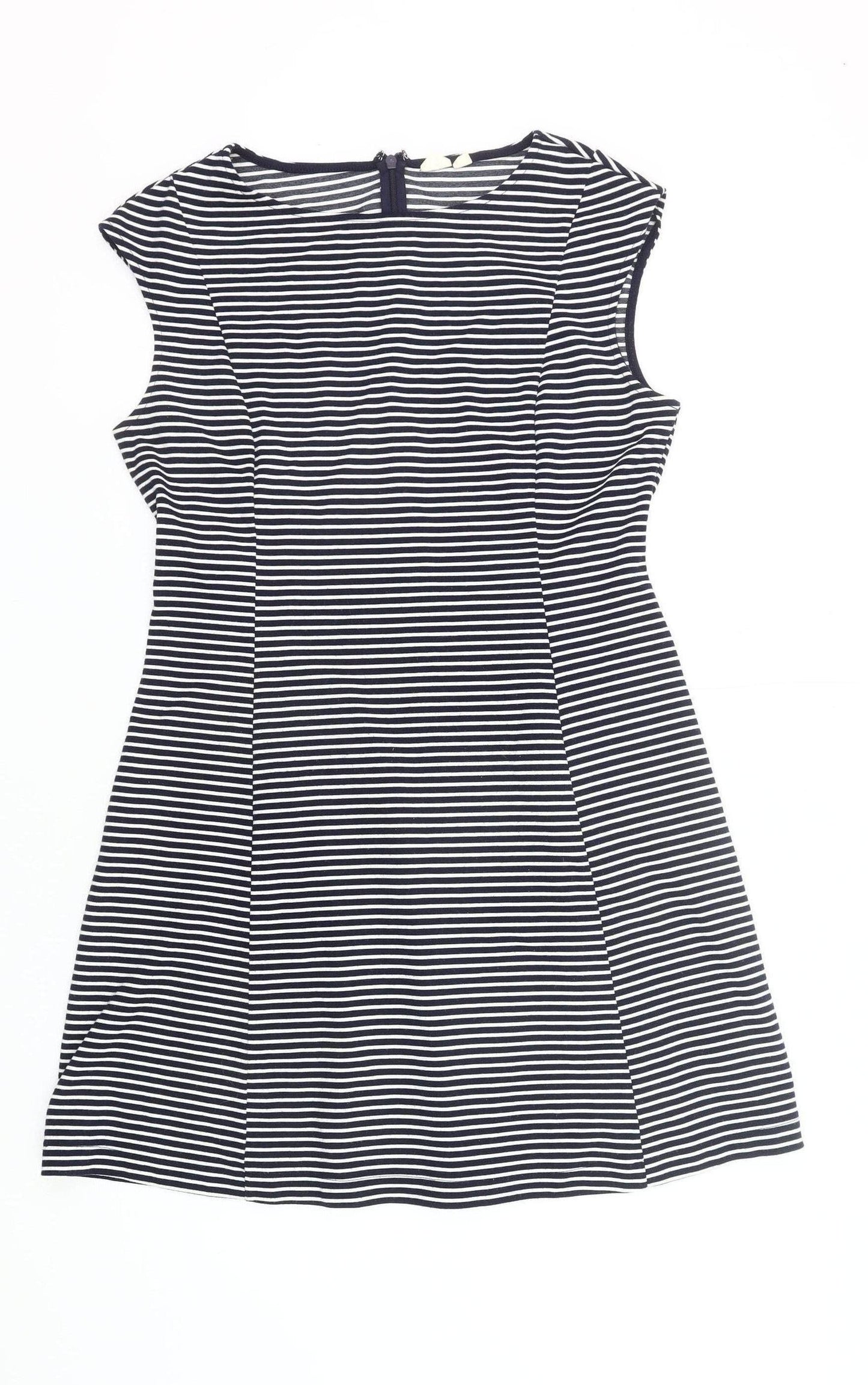 GAP Women’s Black Striped A-Line Sleeveless Dress Size 12