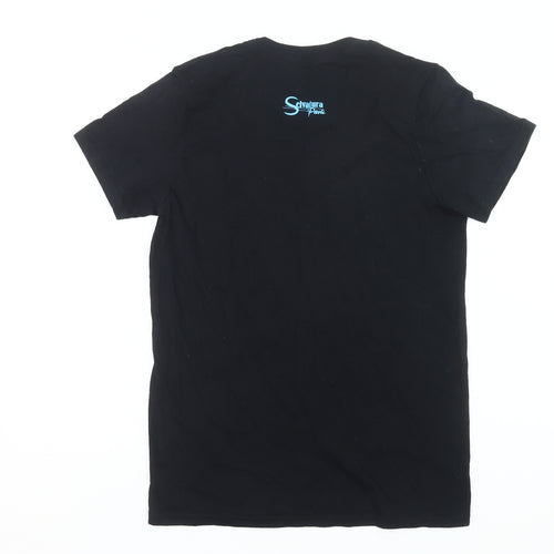 Selvatura Park Men’s Black Cotton Graphic T-Shirt Size S Regular Fit