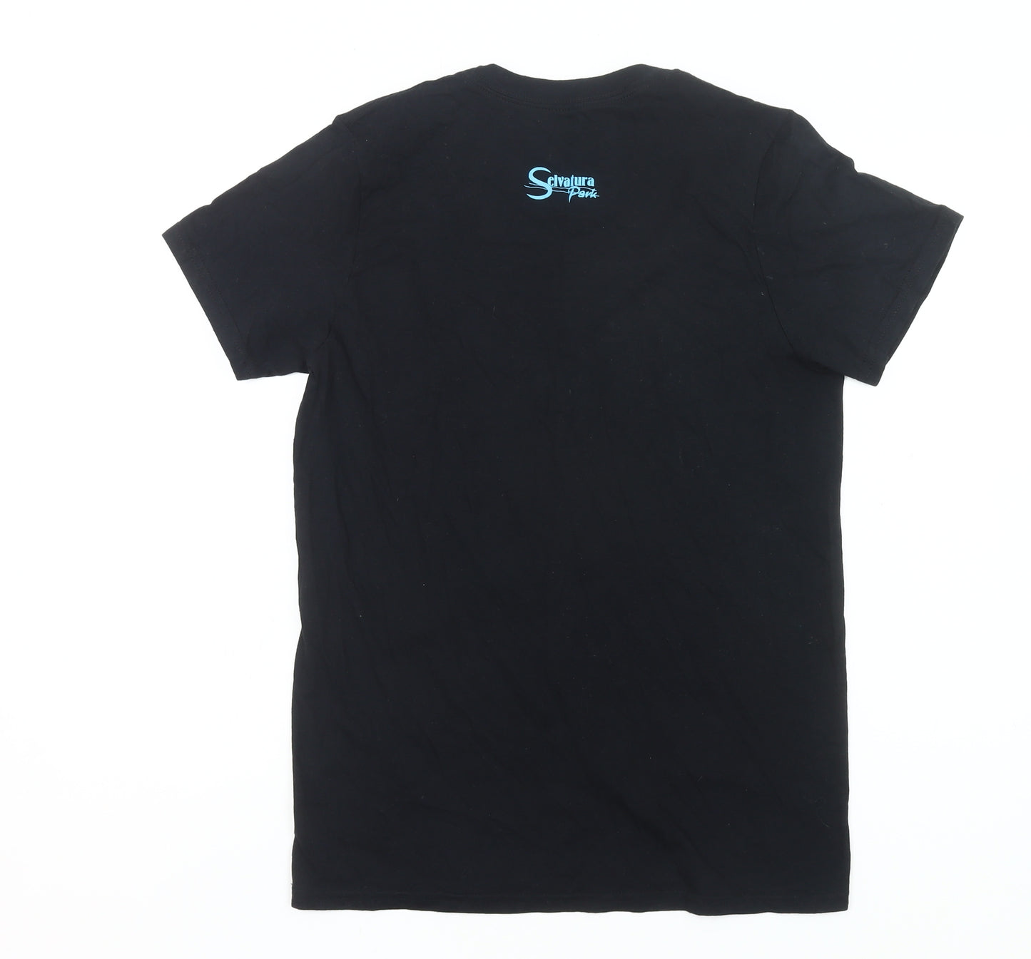 Selvatura Park Men’s Black Cotton Graphic T-Shirt Size S Regular Fit