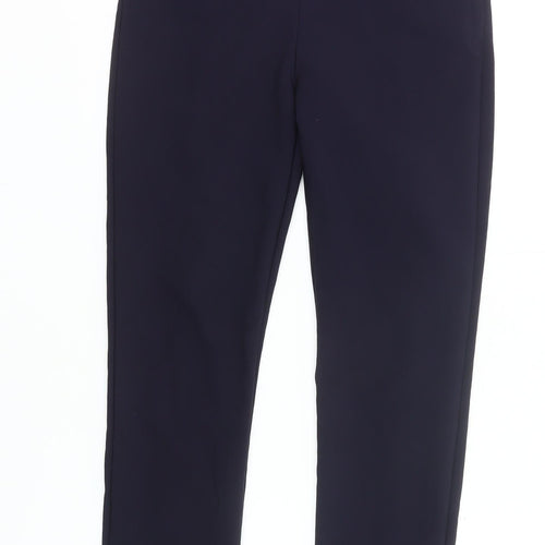 Mango Women’s Blue Ankle Slim Fit Tailored Work Trousers Size 10