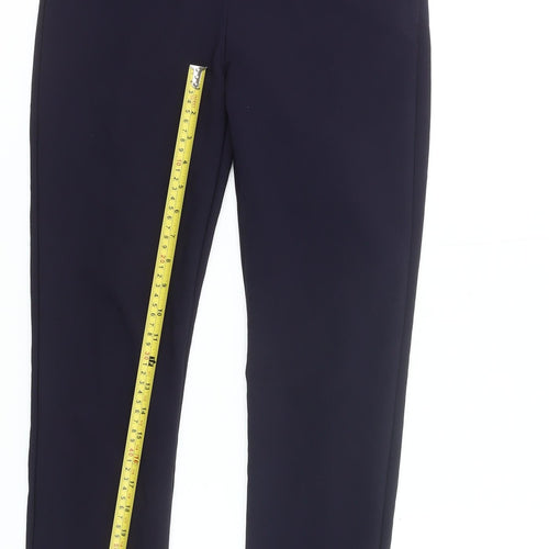 Mango Women’s Blue Ankle Slim Fit Tailored Work Trousers Size 10