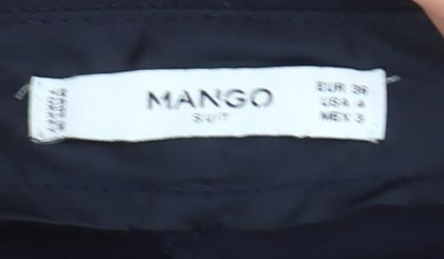 Mango Women’s Blue Ankle Slim Fit Tailored Work Trousers Size 10