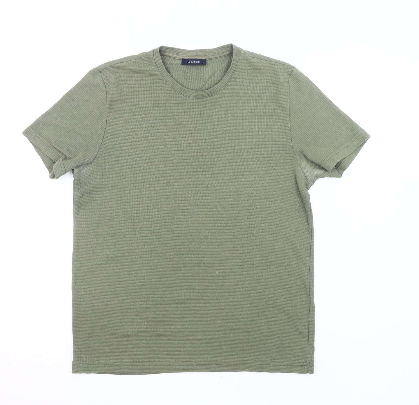 LC Waikiki Men's Green Crew Neck Short Sleeve T-Shirt Size L