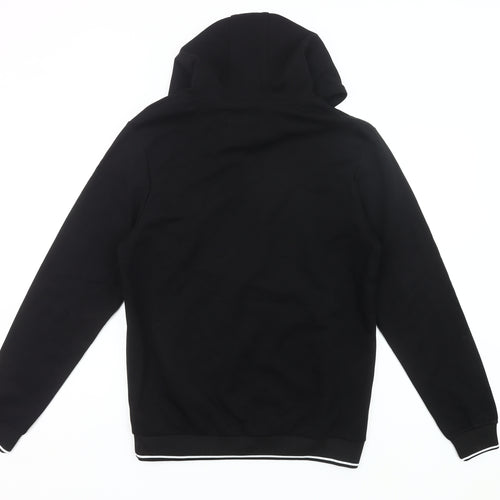 Jameson Carter Mens Black Pullover Hoodie M Logo Print Hooded