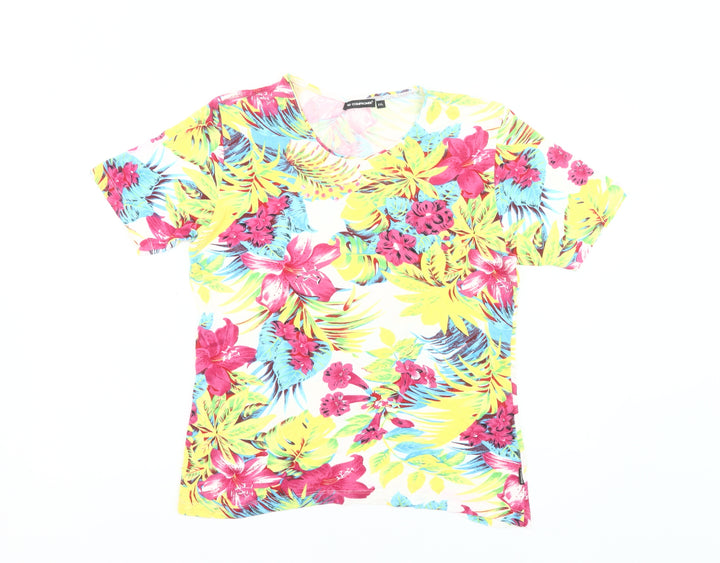 No Compromise Womens Multicoloured Floral T-Shirt Size 2XL