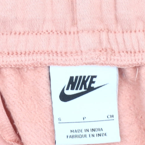 Nike Womens Pink Jogger Sweatpants Size S Fleece Casual Trousers