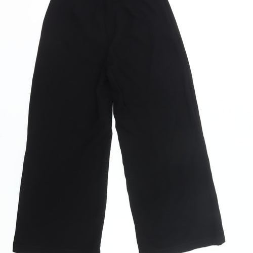 GFLOCK Women’s Black Wide-Leg High Rise Trousers Size 8